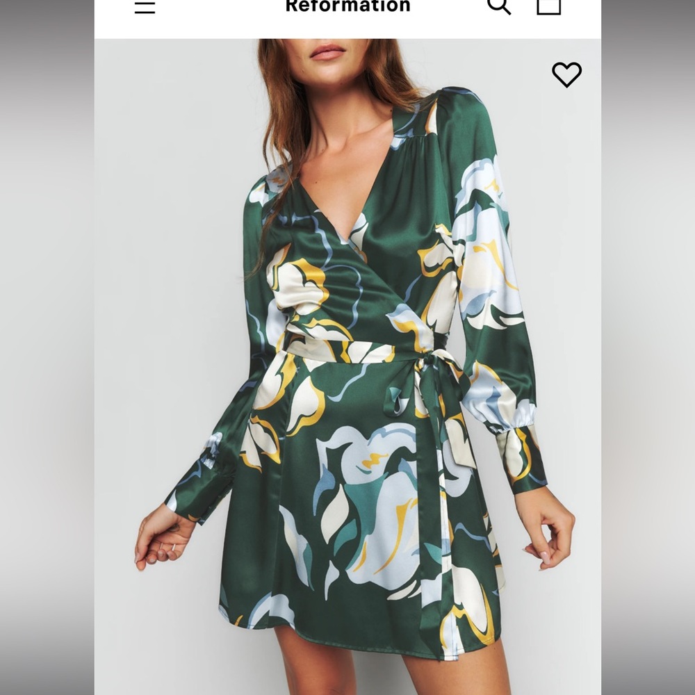 Reformation Chrisley Silk Dress